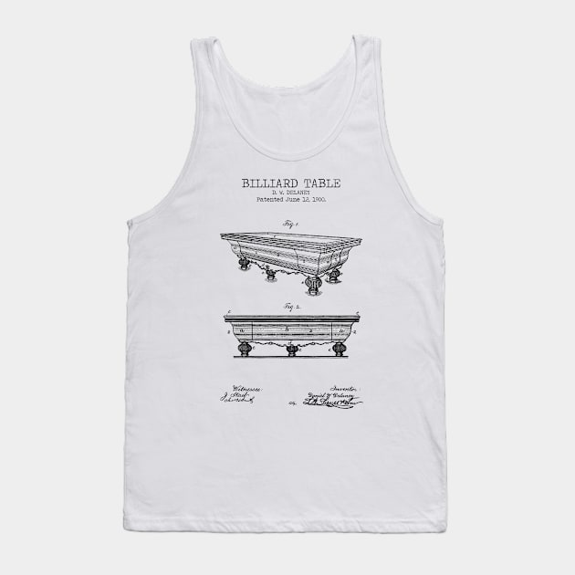 BILLIARD TABLE patent Tank Top by Dennson Creative